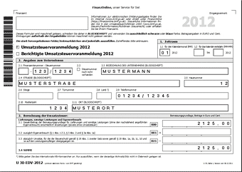 Umsatzsteuervoranmeldung